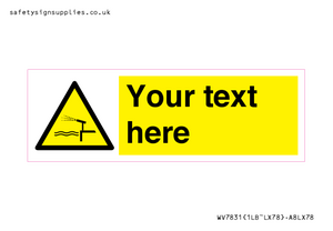 Custom warning water cannon